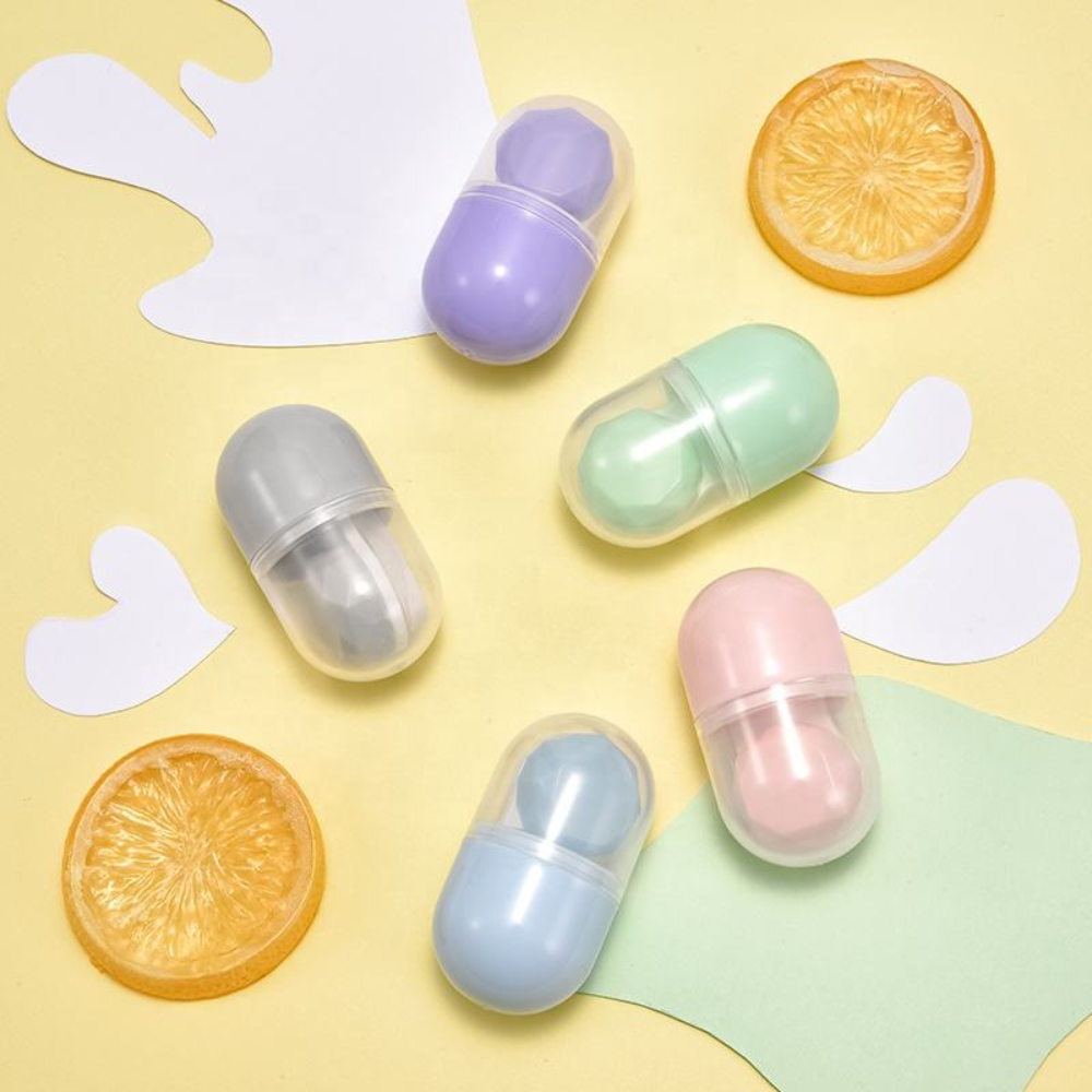 Colorful Capsule Contact Lens Travel Case for Eye Care