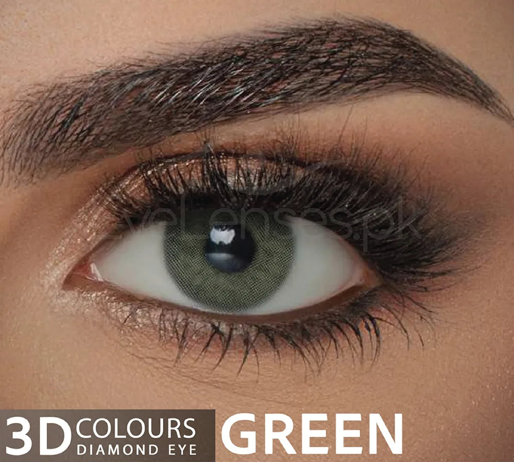 Green Diamond Eye – 3D Color