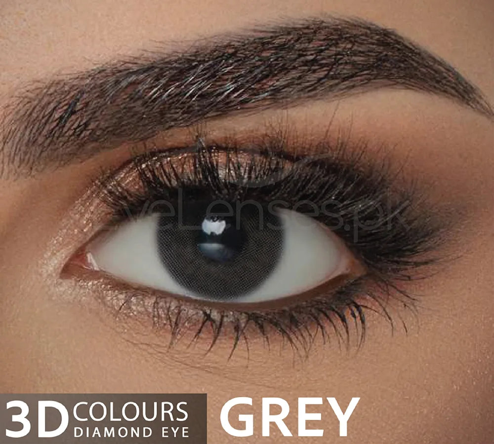 Gray Diamond Eye – 3D Color