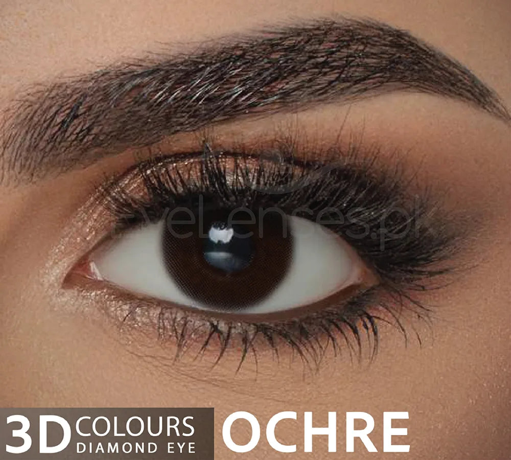 Ochre Diamond Eye – 3D Color