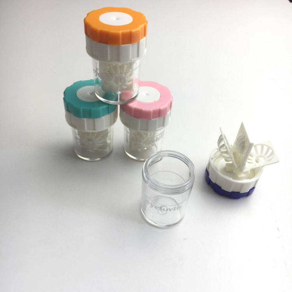 Contact Lens Cleaner Case Manual Rotary Lens