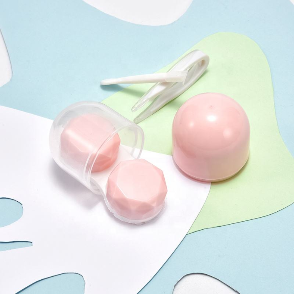 Colorful Capsule Contact Lens Travel Case for Eye Care