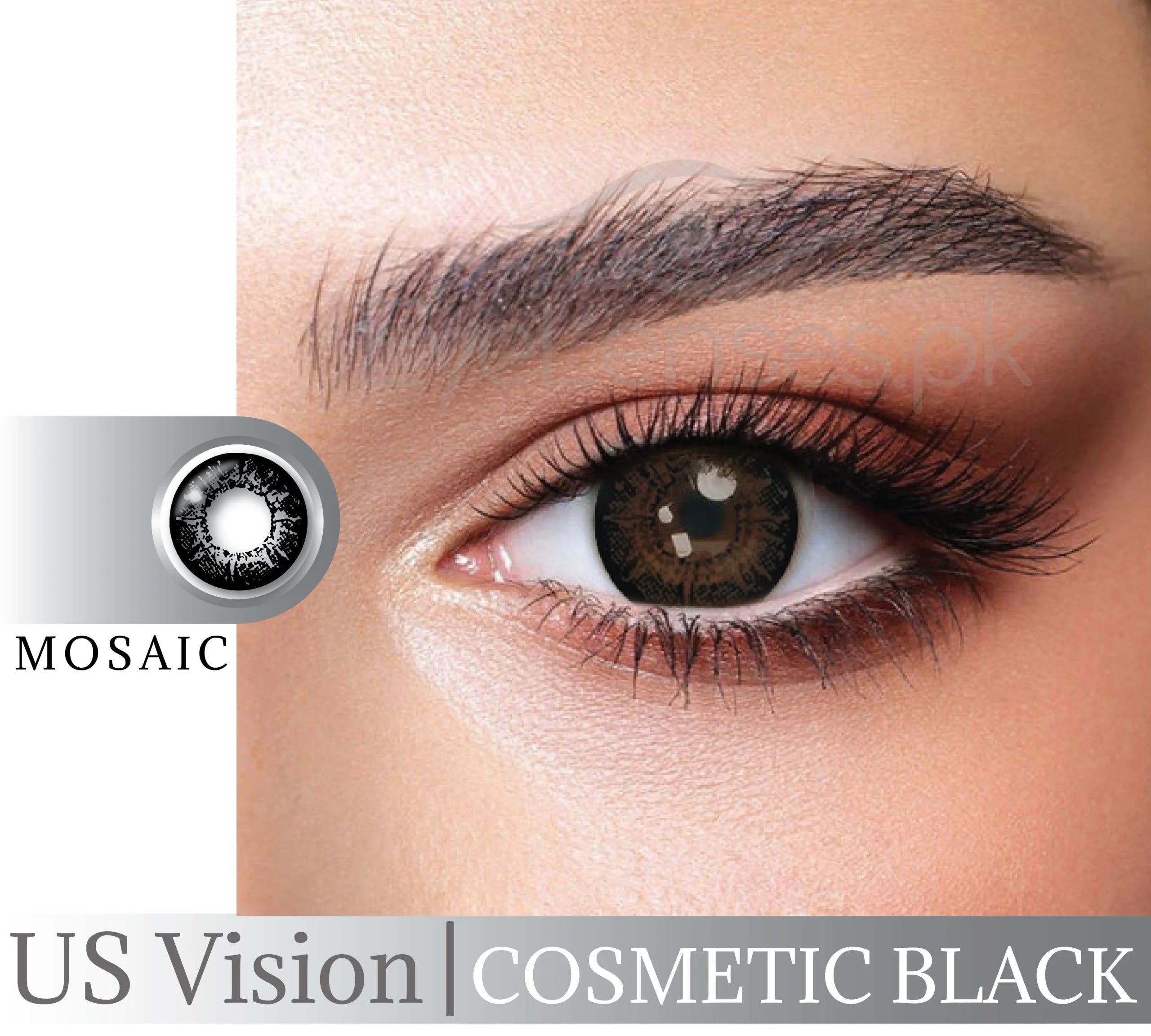 Mosaic Cosmetic Black Lens Us Vision