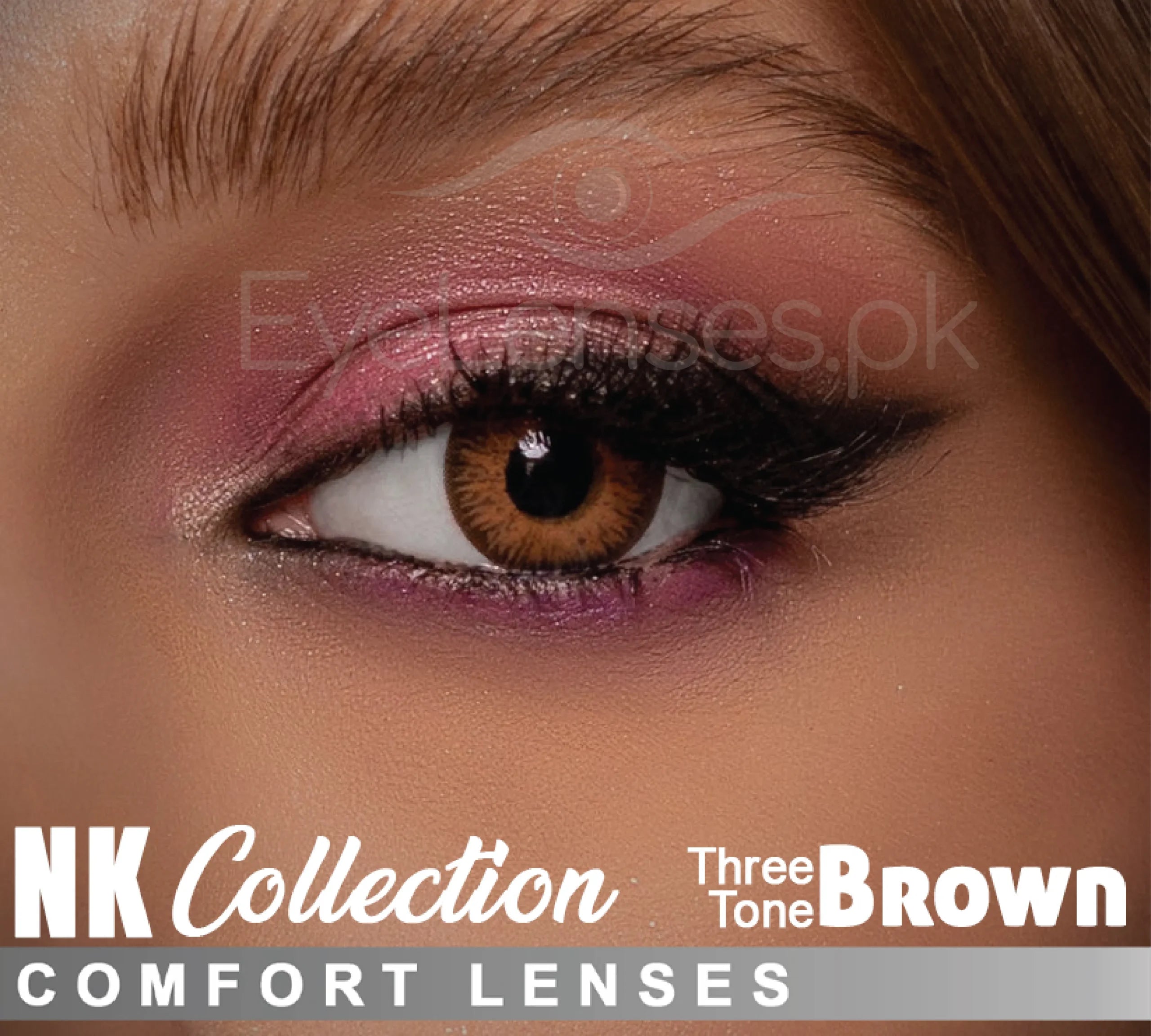 Brown (Three Tone) Nk – Comfort Lenses