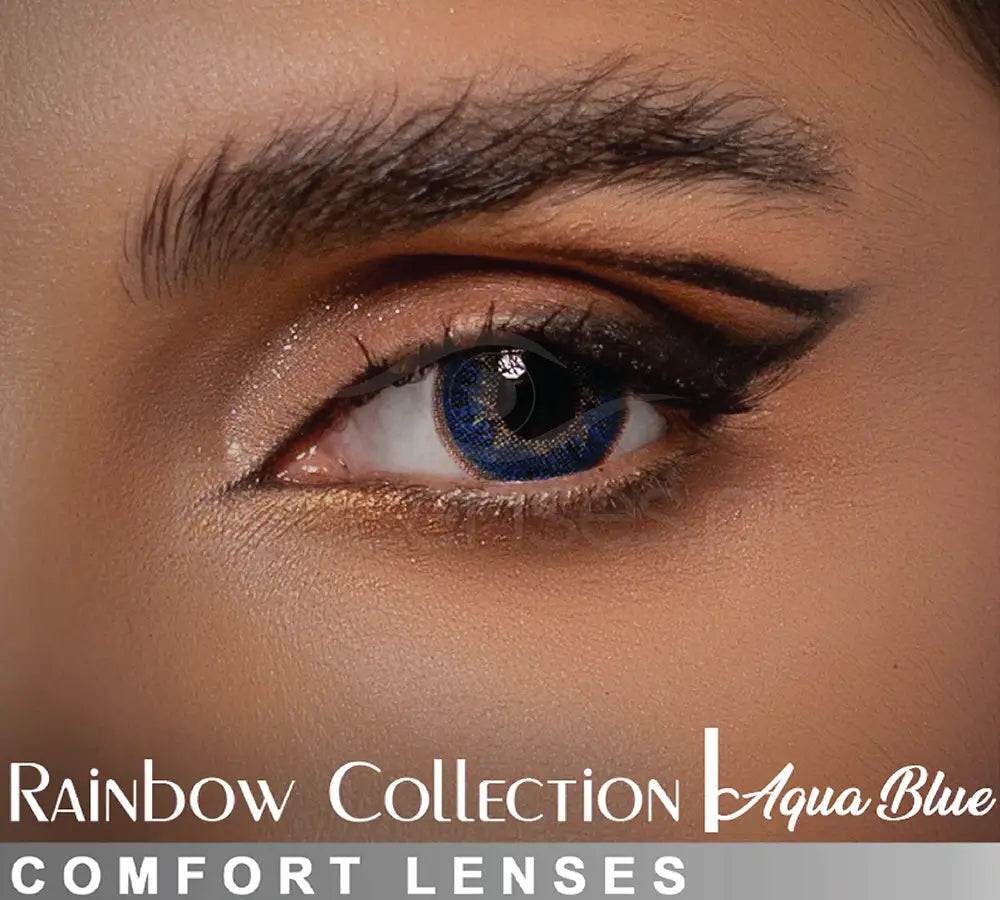 Aqua Blue Rainbow – Comfort Lenses