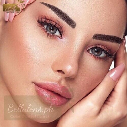 Buy Bella Navy Gray Contact Lenses in Pakistan - Glow Collection - Bellalens.pk