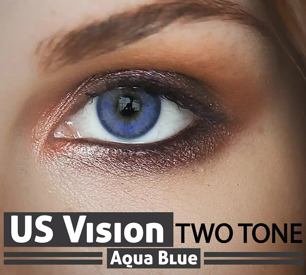 Aqua Blue – Two Tone US Vision Lense