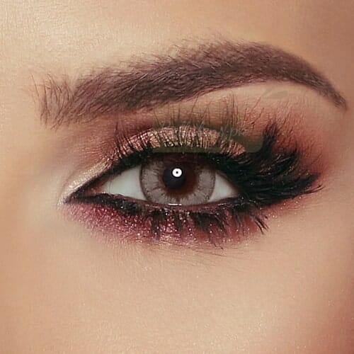 Buy Bella Caramel Gray Contact Lenses in Pakistan - Glow Collection - Bellalens.pk